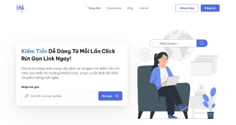 Vikcut cung cấp nhiều hơn một giải pháp kiếm tiền với link rút gọn